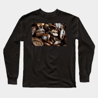 Coffee beans close up Long Sleeve T-Shirt